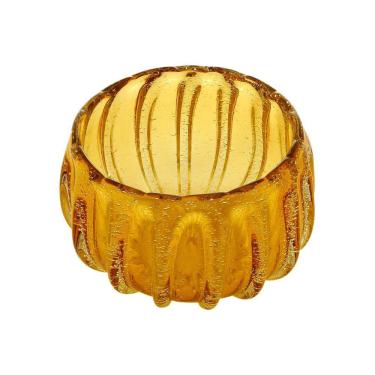 Imagem de Centro De Mesa De Vidro Italy Âmbar 22X14,5Cm