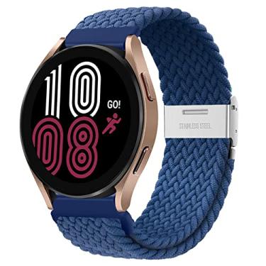 Imagem de Loop Solo trançado compatível com Samsung Galaxy Watch 3 45 mm/Galaxy Watch 46 mm/Gear S3 Frontier Classic para Huawei Watch 2 Classic/3/3 pro/GT/2/3 Pulseira de tecido de nylon ajustável 22 mm