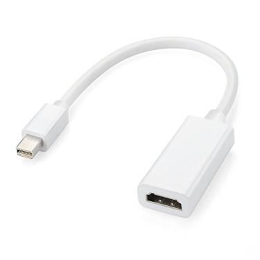 Imagem de Conversor de cabo Mini DisplayPort DP para HDMI Thunderbolt para adaptador de áudio e vídeo HDTV para Apple MacBook Pro, MacBook Air, iMac, Mac Mini, Microsoft Surface Pro etc.