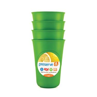 Imagem de Preserve Everyday Copos de 473 ml, conjunto de 4, verde maçã