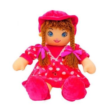 Imagem de Boneca Pink Círculos Com Chapéu 50cm - Fofy Toys