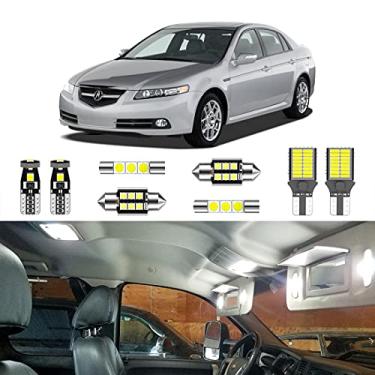 Imagem de LIGHSTA Kit de luz interior de LED branco super brilhante com 12 peças para Acura TL 2004 2005 2006 2007 2008 + luzes para placa de carro e ferramenta de instalação