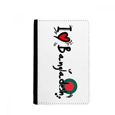 Imagem de I Love Bangladesh Word Flag Love Heart Illustration Passport Holder Notecase Burse Carteira Capa Cartão Bolsa, Multicolor