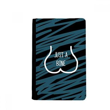 Imagem de Just Bone Suporte de passaporte azul desenho engraçado Notecase Burse carteira capa porta-cartão, Multicolor