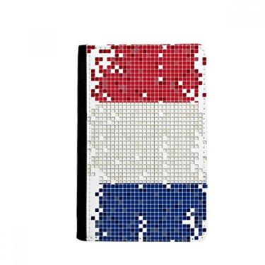 Imagem de Porta-passaporte com bandeira nacional de grade simples da França Notecase Burse, Multicolor