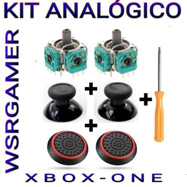 Imagem de Kit analógico 3D xbox one botão de controle xbox one S séries S X mais chave T8