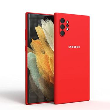 Imagem de Capa de silicone sedosa capa protetora de toque macio para samsung galaxy note10 plus note10 note 10 lite note10 pro a81, vermelho, para note10 lite