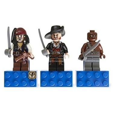Imagem de LEGO Pirates of the Caribbean Magnet Set: Jack Sparrow, Hector Barbossa and Gunner Zombie 853191