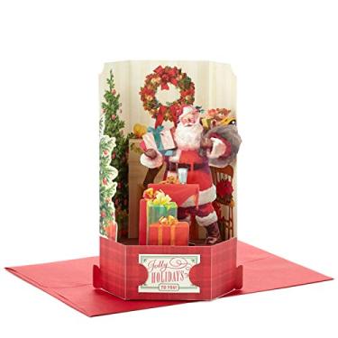 Imagem de Hallmark Cartão de Natal Pop Up da Paper Wonder (Papai Noel vintage)