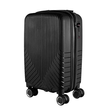 Imagem de Mala de bordo em Polipropileno 4 rodas 360º - AeroMalas Sérvia (Preto)