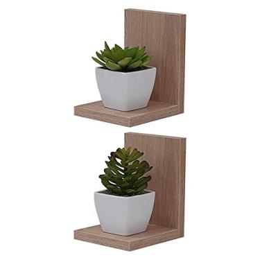 Imagem de Kit 2 Prateleiras Buzios 15 X 12cm Carvalho