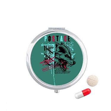 Imagem de Graffiti Street Wolf Blood Illustration Pattern Pill Case Pocket Medicine Storage Box Dispenser Recipiente