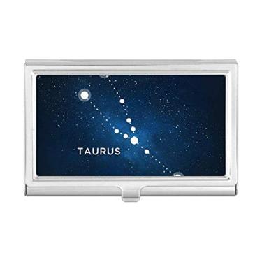 Imagem de Porta-cartões Taurus Constellation Zodíaco Sinal de visita Carteira de bolso
