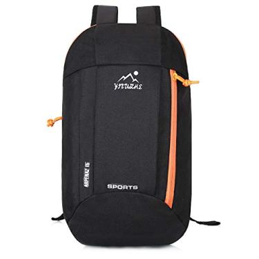 Imagem de Elonglin Mochila ultraleve dobrável pequena caminhada esportes ao ar livre mochila, Preto, 40 cm * 9 cm * 22 cm, Macio