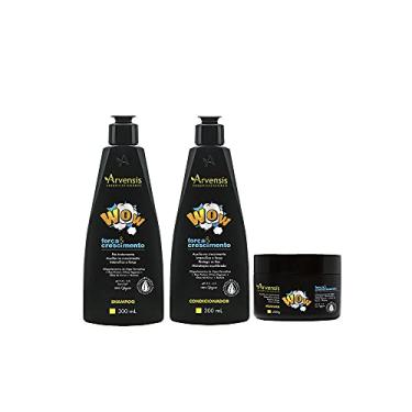 Imagem de Kit Arvensis Wow Força e Crescimento Shampoo + Condicionador 300ml + Máscara 250g