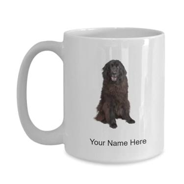 Imagem de Caneca personalizada de cachorro Newfoundland - Caneca de café Newfoundland - ideia de amantes de cães newfoundland - Caneca de café de 425 g
