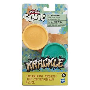 Imagem de Play-Doh Slime Krackle Laranja E Verde - E8788 E8811 - Hasbro