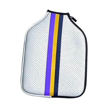 Imagem de Capa de raquete de neoprene Pickleball Paddle Cover à prova de poeira Bolsa protetora de armazemento Bolsa com zíper Pickleball Head Cover Holder