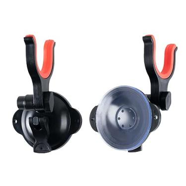 Imagem de 2 Pcs Suporte de Vara de Pesca Protetor de Vara Durável Rack Estável Sólido Fly Rod Carrier Ajuste de Ângulo Trilhos Suporte de Vara de Mão para Pesca