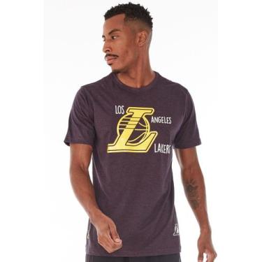 Imagem de Camiseta Nba Especial Los Angeles Lakers Roxa Mescla