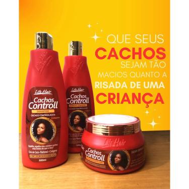 Imagem de Kit Shampoo - Condicionador - Máscara Capilar Cachos Control Life Hair 3x500g