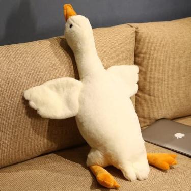 Imagem de Pato Gigante Brinquedos De Pelúcia Fofo Sono Travesseiro Bonito Animal De Pelúcia Cisne Ganso Bonecas Macias Tapete Crianças Meninas Presente Aniversário,Branco,190cm,Serene16