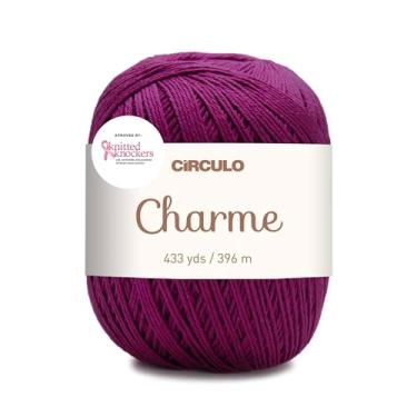 Imagem de Fio Circulo Charme para crochê e tricô - 100% algodão virgem brasileiro mercerizado - Peso esportivo macio - Cor 6375 - Uva