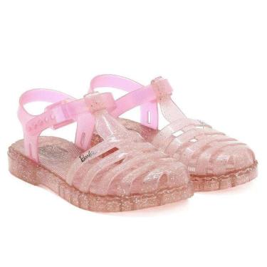 Imagem de Sandália Infantil Grendene Kids Barbie Duo Menina - Rosa Claro