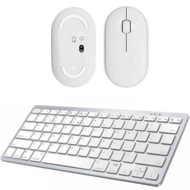 Imagem de Teclado, Mouse Bluetooth Branco Para Notebook Asus