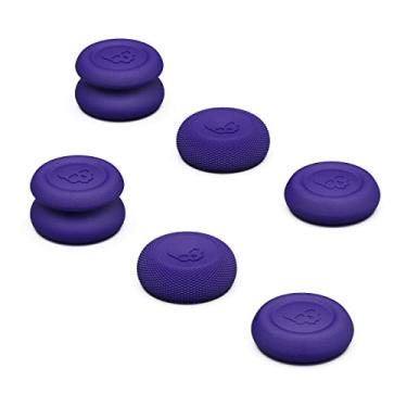 Imagem de Skull & Co. Skin, CQC and FPS Thumb Grip Set Joystick Cap Analog Stick Cap for Steam Deck/Steam Deck OLED and ROG Ally/ROG Ally X - Galactic Purple, 3 Pairs(6pcs)
