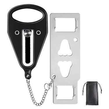 Imagem de Trava de Porta Portátil Universal, Fechadura de Aço Inoxidável para Viagem e Hotel, AIRBNB