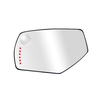 Imagem de Substituição do espelho lateral do motorista para Silverado Sierra 2014-2019 1500 2500 3500 - Para Silverado Sierra 1500 2500 3500 espelho lateral com suporte traseiro e vidro Spotter seta sinal 22753637 GM1324146