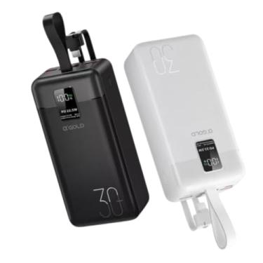 Imagem de Bateria Portátil 30000mah Powerbank Carga Rápida PD 3.0 22.5w BRANCO