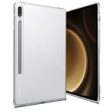 Imagem de MOOISVS Capa compatível com Galaxy Tab S9 Ultra SM-X910, ultrafina, macia, fosco transparente, capa traseira transparente para Samsung Galaxy Tab S9 Ultra, transparente