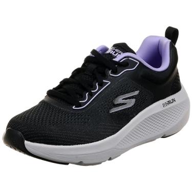 Imagem de Skechers GO Run Elevate Corral feminino, Acabamento em lavanda têxtil preto, 41