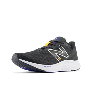 Imagem de New Balance Fresh Foam Arishi V4 Tênis de corrida masculino, Blacktop/calêndula quente, 11