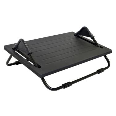 Imagem de Apoio para Pés Multivisão, Ergonômico, MDF, Preto - 427-PR