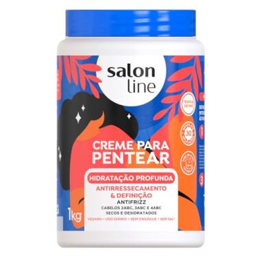 Imagem de Salon Line, Creme de Pentear, Hidratação Profunda, Definição e Antirressecamento, Vegano - Cabelos Ondulados, Cacheados e Crespos, 1 Kg