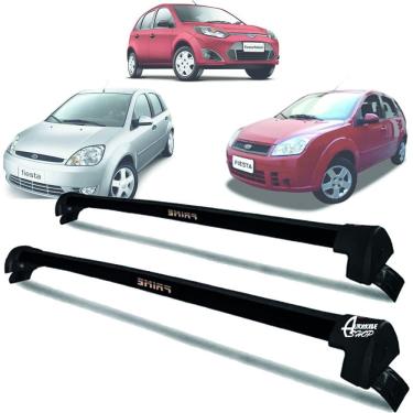 Imagem de Rack Teto Aluminio Prime Ford Fiesta Hatch 04/14 Preto PR141