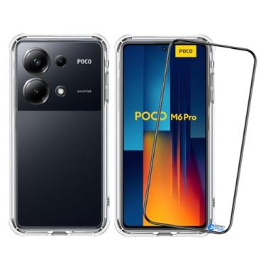 Imagem de Kit Capa Anti Impacto e Película De Vidro 3D Compatível Xiaomi Poco M6 Pro