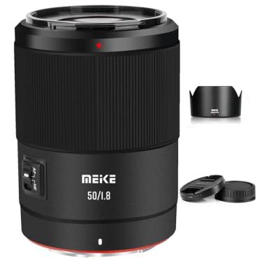 Imagem de Meike 50mm F1.8 E-Mount Full Frame STM Prime Lente retrato com foco automático para Sony E Mount câmeras A7R A74 A7R4 A7C A7III A7RII A7RIII A7SIII A7SII A9 A6600 A6500 A6400 A6300 A6100