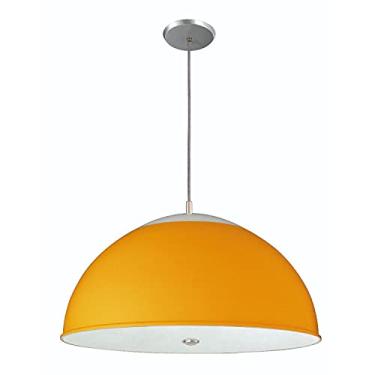 Imagem de Pendente Redondo E27 2 Lâmpada. Pantoja & Carmona. 3070. 60. Laranja Bivolt