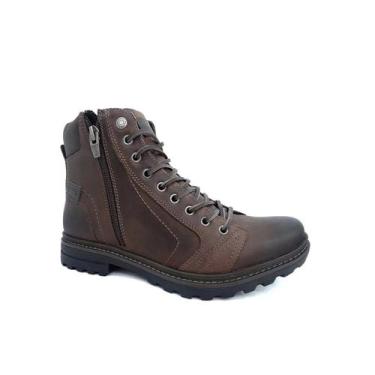 Imagem de Bota Freeway  Coturno De Couro Masculina Absolut Chocolate