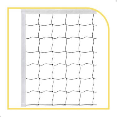 Imagem de Rede De Volei 9,5Mts 3 Lonas Fio 1Mm Seda Sports Mania