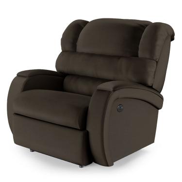 Imagem de Poltrona do Papai Reclinável Napoli Controle Power Elétrico USB PU Marrom FH1 - D`Rossi