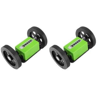 Imagem de 2 Unidades, Contador de Medidor Mecânico de 6 Dígitos para Couro de Impressão Têxtil, 2 Rodas para Estabilidade e Precisão, Contagem de até 99.999,9 Metros, Comprimento de