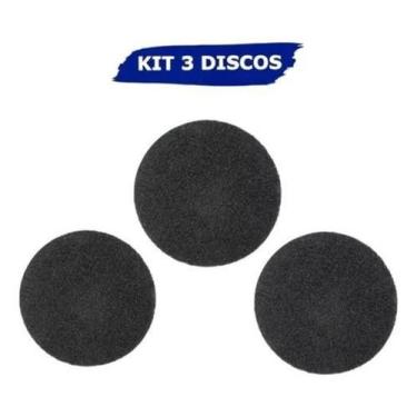 Imagem de 3 Disco Preto Para Enceradeira Remover 350Mm 3M Scotch-Brite