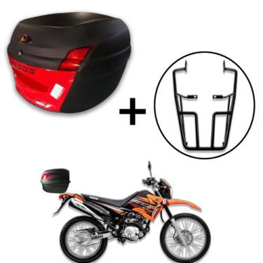 Imagem de Baú 34 litros Awa Proos com Bagageiro para XTZ 125 2002-2016, Vermelho