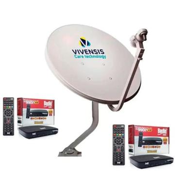 Imagem de Kit Recepitor Digital Hd com 2 Recepitores Bedinsat Bs9900 com Antena 