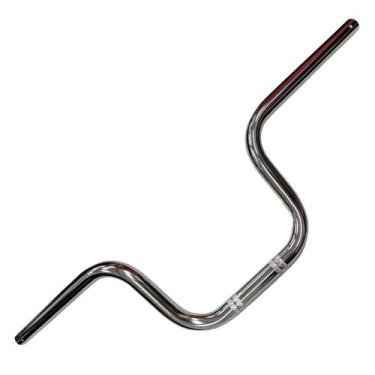 Imagem de Guidão Cg Titan Fan 150 2004 A 2013 Com Rosca Peso Cromado - Cometa